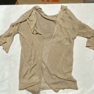 Kookai Linen Hoodie Cardigan Large